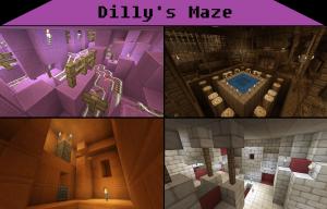 Скачать Dilly's Maze: An Adventurous Labyrinth для Minecraft 1.8.8